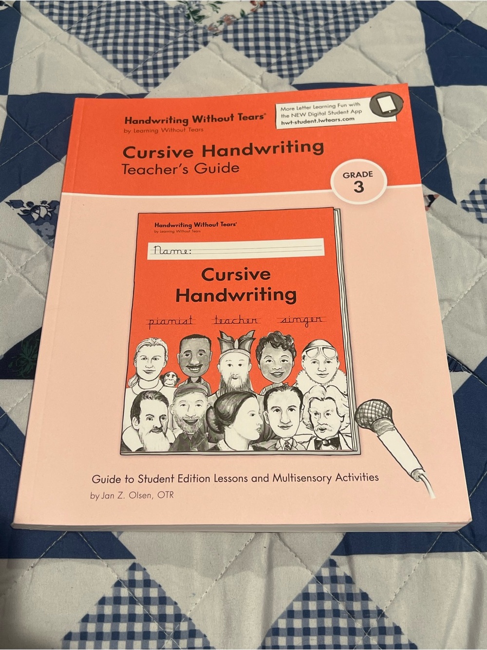 Cursive Handwriting Teacher's Guide - Pink/Orange handwriting without tears